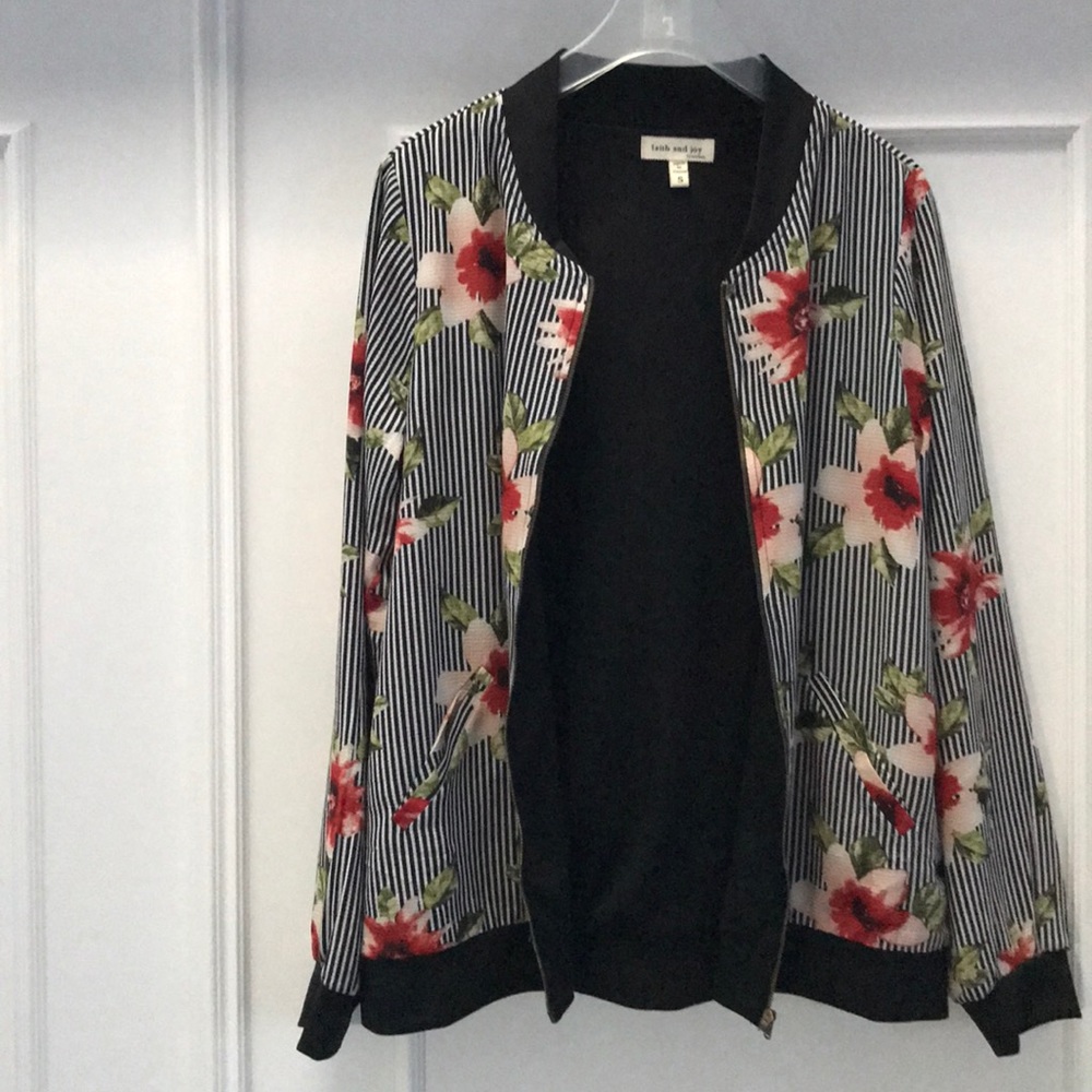 Faith and Joy floral summer jacket